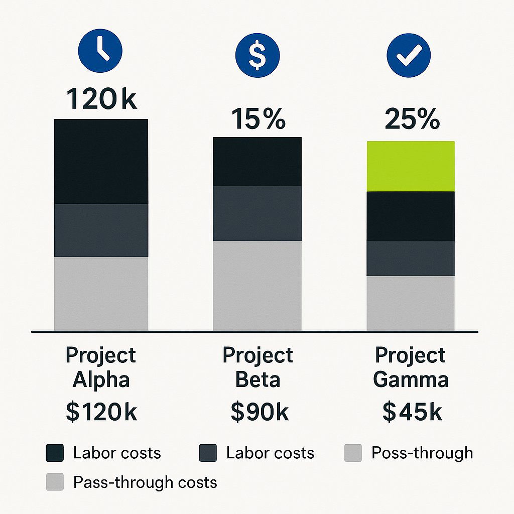 Delivery Margin Breakdown: Profit vs. Revenue Infographic