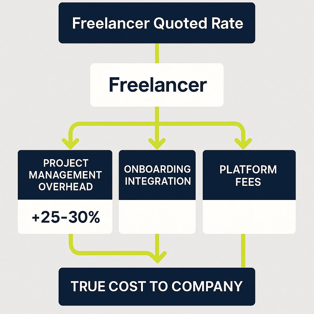 Freelancer 'All-In' Project Cost Flowchart